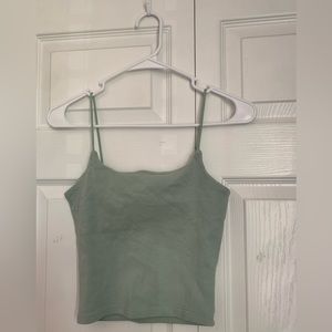 Teal cropped tank